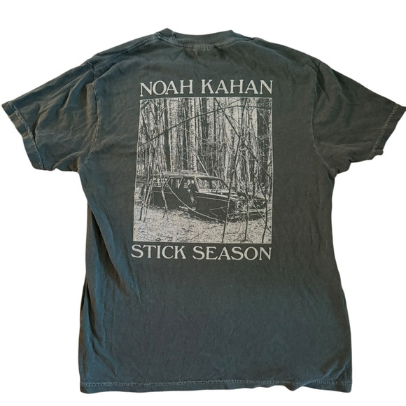Noah Kahan Stick Season Comfort Colors T-Shirt - Dark Green - Picture 2 of 4